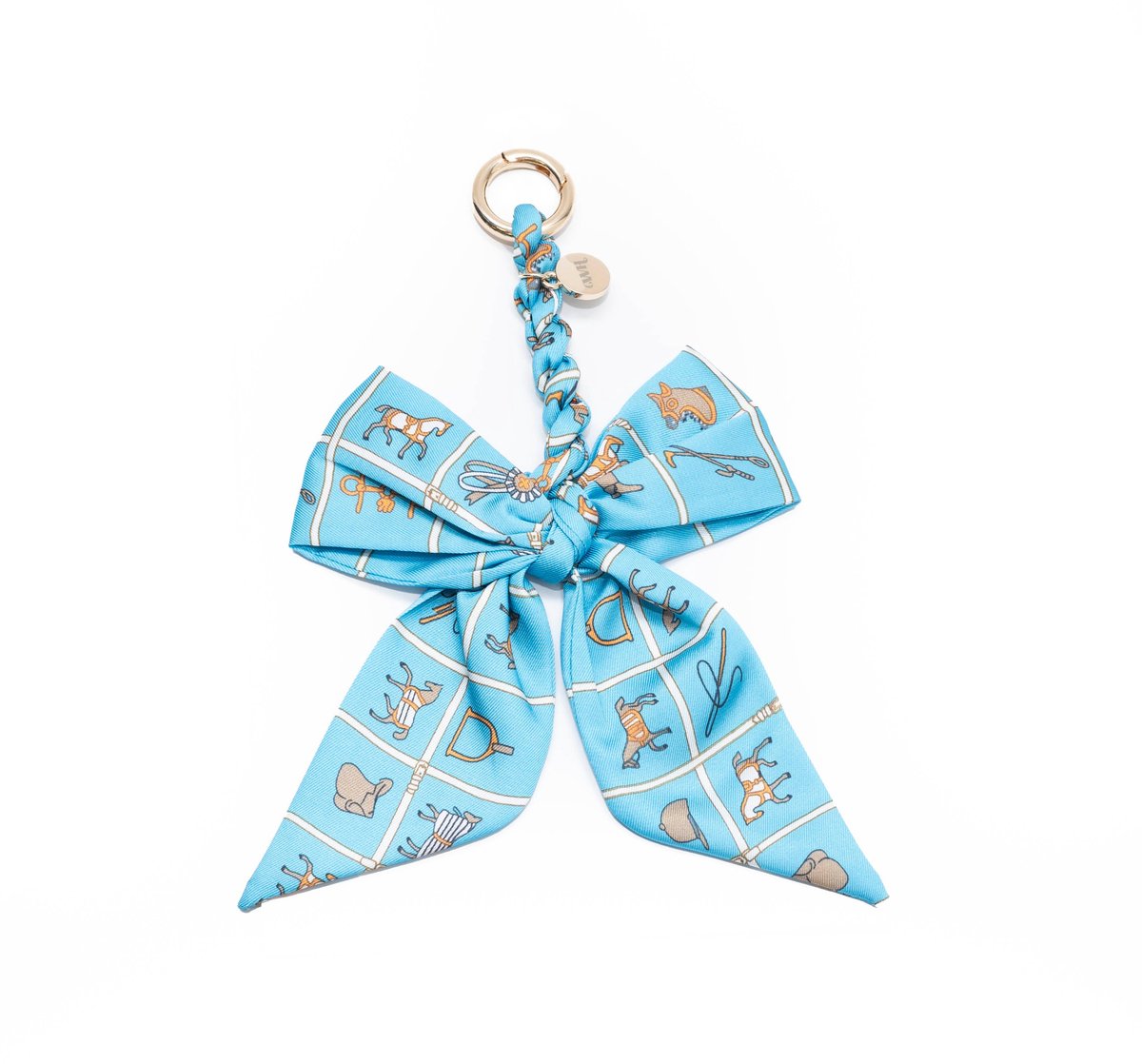 xoxo Wildhearts Bag Charm - Parisian Bow - Blue - Hangertje voor handtas - Accessoire voor dames tas - Strikje - Hanger met strik - Sleutelhanger - Blauw