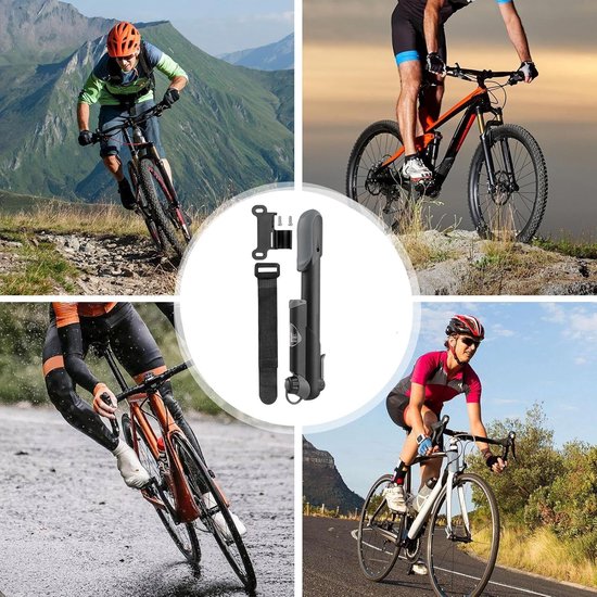 Bike Pump, Bike Tyre Pump,Draagbare luchtpomp - Niet-slip lichtgewicht compressor, snelle inflatie, digitale meter, buitenavonturen van CYCPLUS — afbeelding 3