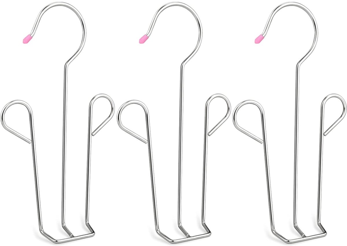 Roestvrijstalen schoenenhanger - multifunctioneel schoenenrek - 3 stuks
