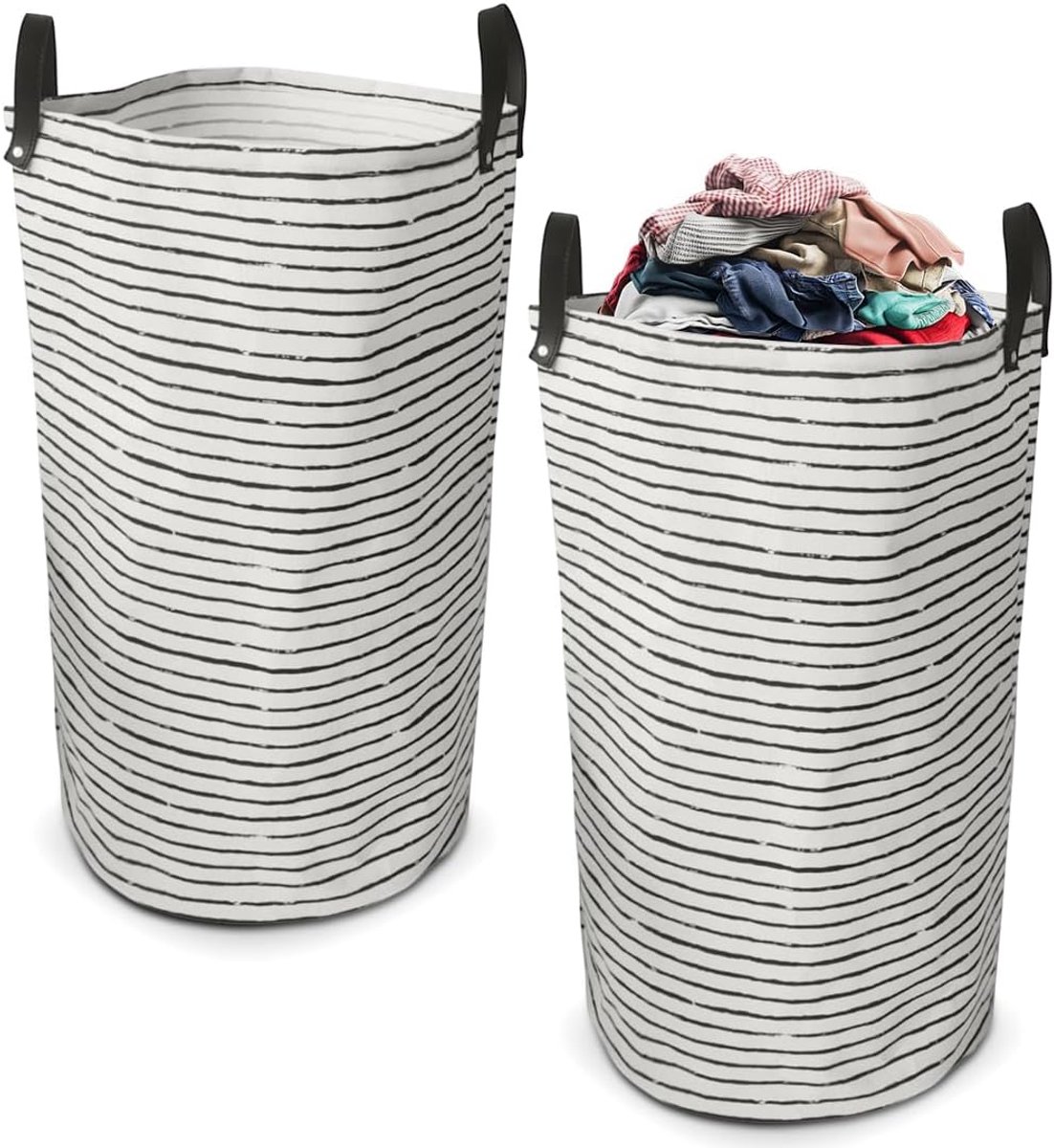Opvouwbare wasmand - ronde wasmand voor kinderen - set van 2