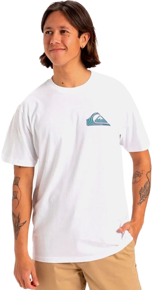 Quiksilver Window Pane Heren T-shirt Eqyzt08055-wbb0 Kleur Wit