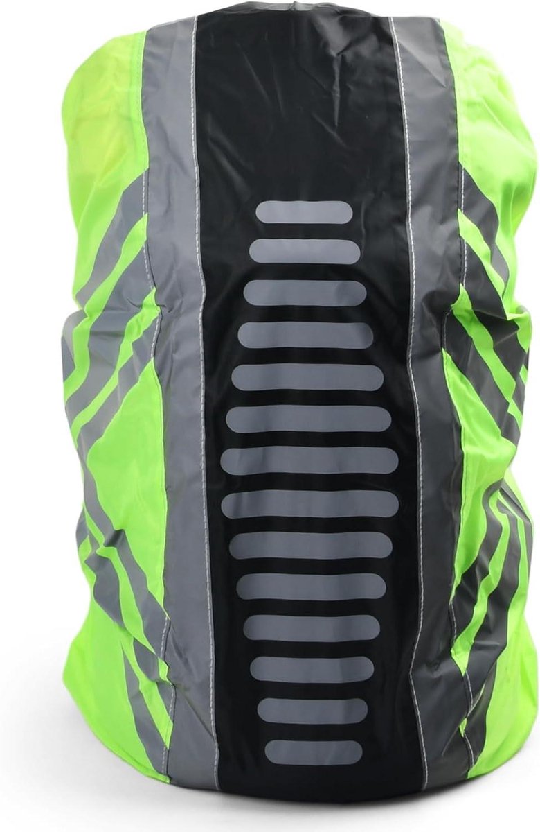 Inovra Plus - Regenbescherming voor rugzak met reflecterende strepen en opbergtas - 40 liter waterdicht en winddicht - schooltas voor klimmen, fietsen, kamperen en reizen