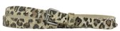 Lederonline - Leren riem 2 cm - panterprint - 95 cm - bruin