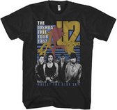 U2 Heren Tshirt -XL- Bullet The Blue Sky Zwart