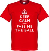 Keep Calm And Pass The Ball T-Shirt - L
