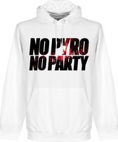 No Pyro No Party Hooded Sweater - XL