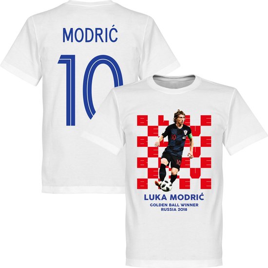 Kroatië Modric Golden Ball 2018 Winner T-Shirt - Kinderen - 152