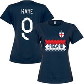 Engeland Kane 9 Dames Team T-Shirt - Navy - XXL