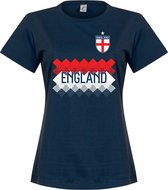 Engeland Dames Team T-Shirt - Navy - L