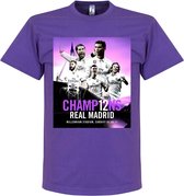Real Madrid LA DUODECIMA 12 T-Shirt - Paars - L