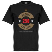 Rooney 250 Goals Manchester United T-Shirt - Zwart - L