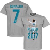 Ronaldo Player Of The Year 2017 T-Shirt - Kinderen - 152