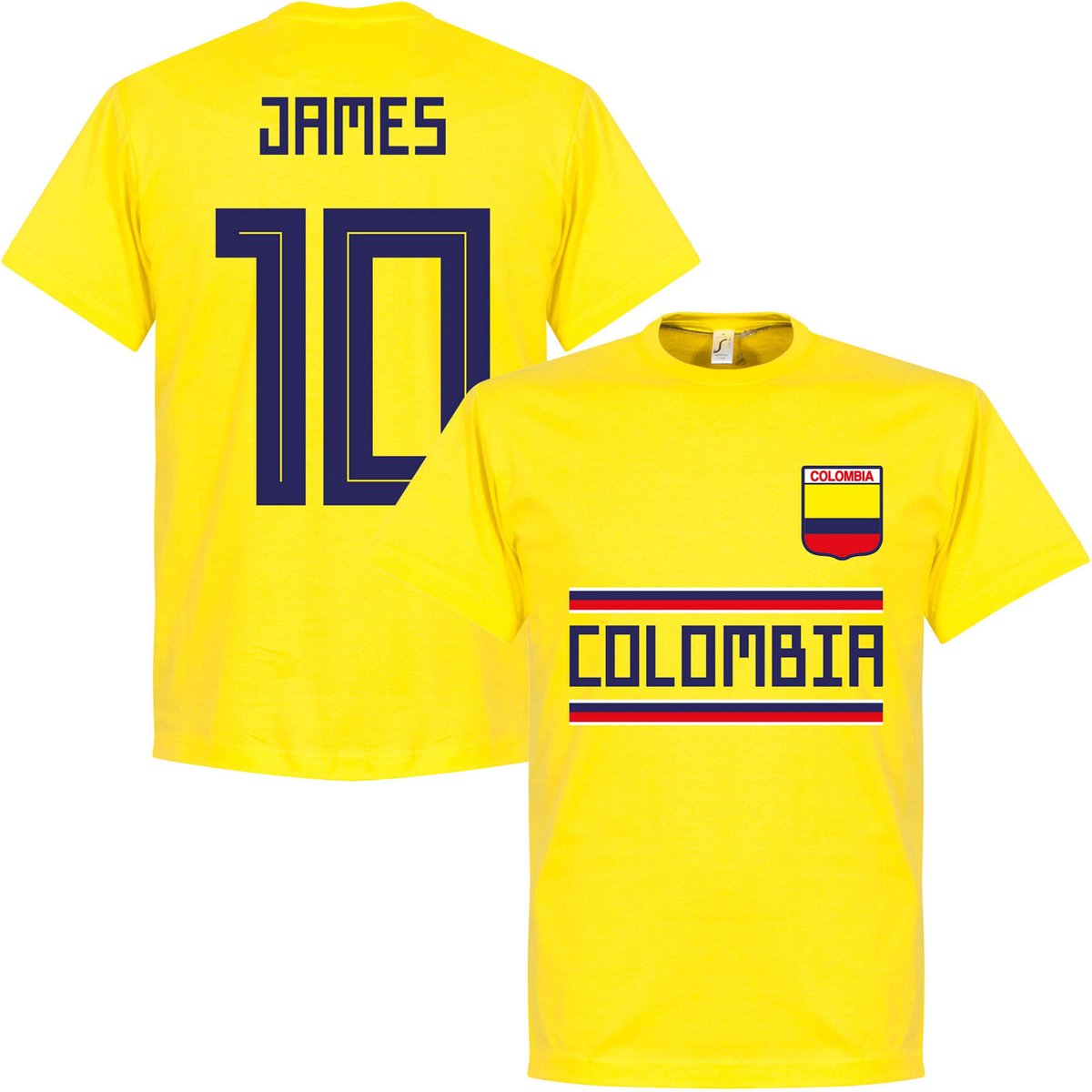 T Shirt quipe Colombia James L bol
