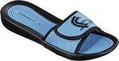 Beco Badslippers Met Klittenband Turquoise Dames Maat 38