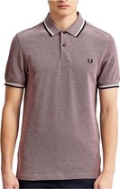 Fred Perry - Twin Tipped Shirt - Polo Piqué - M - Rood