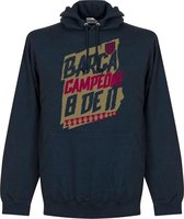 Barcelona Campion 8 de 11 Hoodie - Navy - M