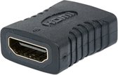 Manhattan 353465 HDMI Adapter [1x HDMI-bus - 1x HDMI-bus] Zwart Vergulde steekcontacten
