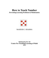 How to Teach Number: Preventing Learning Problems in Mathematics