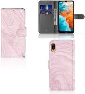 Huawei Y6 (2019) Bookcase Marble Roze