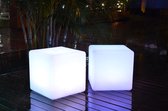 Oplaadbare Kubus LED RGB incl. Afstandsbediening - Funnylights Grimer Tuinlamp