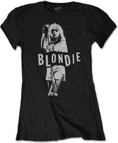 Blondie - Mic. Stand Dames T-shirt - XL - Zwart