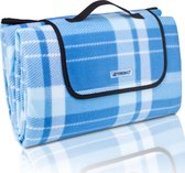 Sens Design XL Picknickkleed - 200x200 cm - Waterdicht buitenkleed – Blauw/Wit