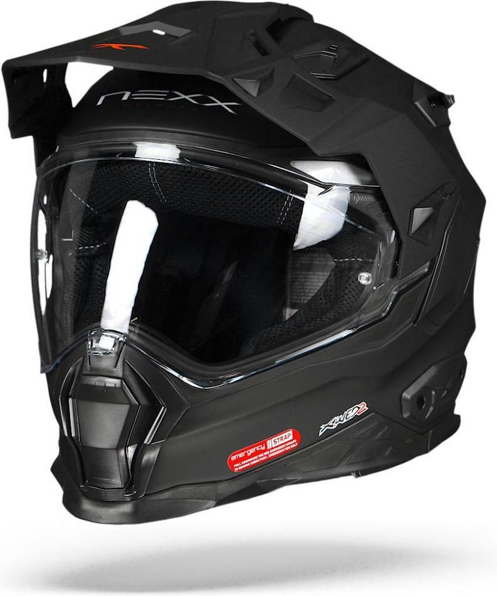 Nexx X.WED2 Plain Mat Zwart Integraalhelm - Motorhelm - Maat XS