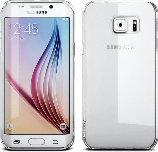 Maak leven Glad binnen Samsung Galaxy S6 Edge Case Cover Transparant cover | bol.com