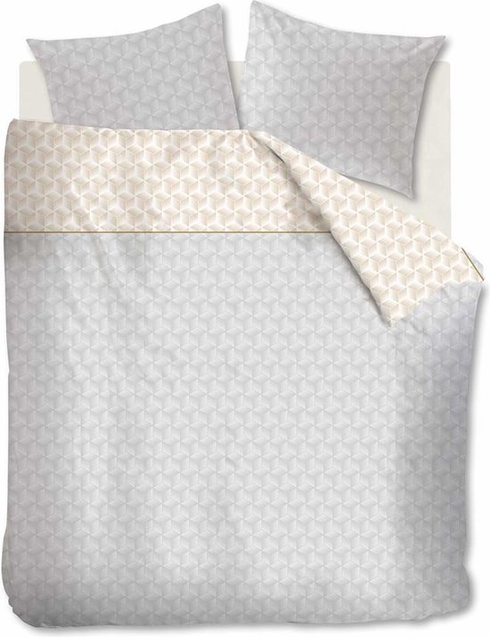 Ambiante Otis - Dekbedovertrek - Lits-jumeaux - 240x200/220 cm + 2 kussenslopen 60x70 cm - Grey