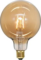 Star Trading Vintage Gold LED Lamp - Hoogte 18 cm - Amber - E27