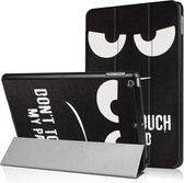 Tri-Fold Book Case Hoes Smart iPad 9.7 (2017) - Don't Touch