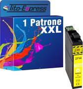 PlatinumSerie 1x inkt cartridge alternatief voor Epson T2714 yellow