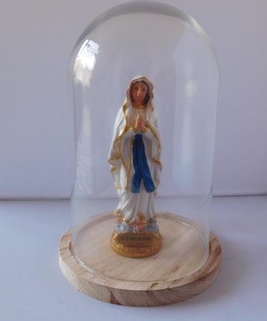 Beeld Maria van Lourdes in glazen stolp | bol.com