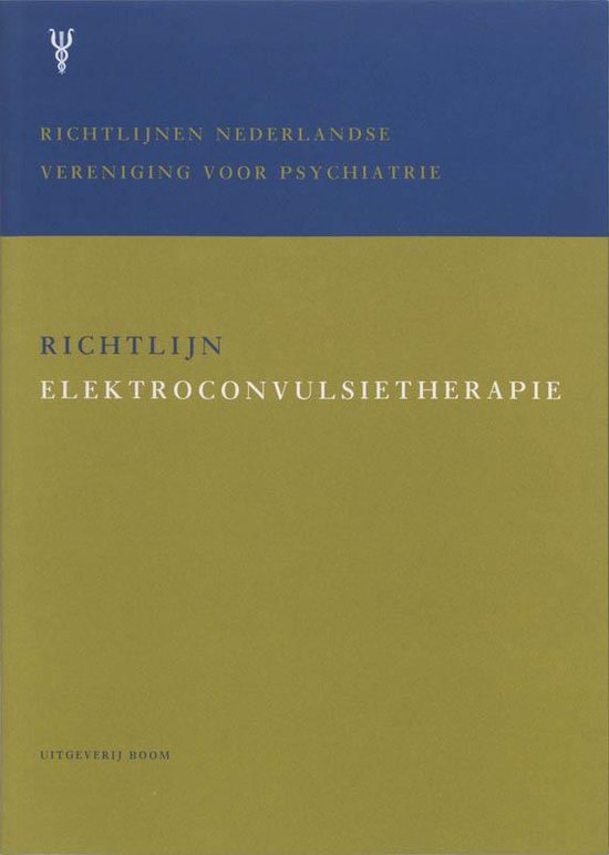 Cover van het boek 'Richtlijn elektrocovulsietherapie (ECT) / druk 1'