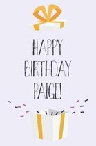 Happy Birthday Paige