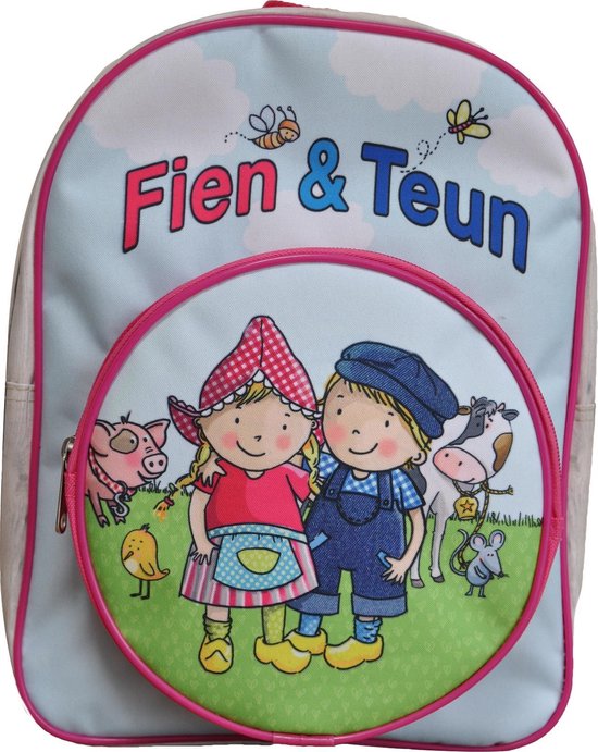 Fien & Teun Rugzak Rugtas School Tas 2-5 jaar roze