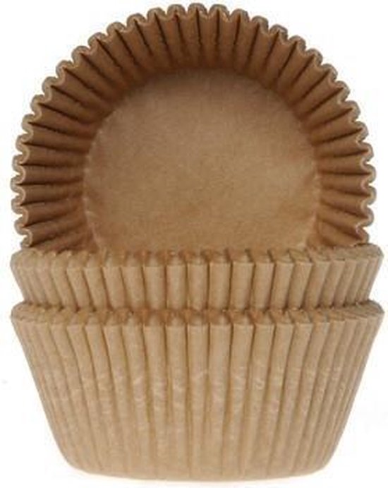 beetje hobby Gastheer van Cupcake Cups (vormpjes) Mini Kraft 35x23mm - 60st. - House of Marie |  bol.com