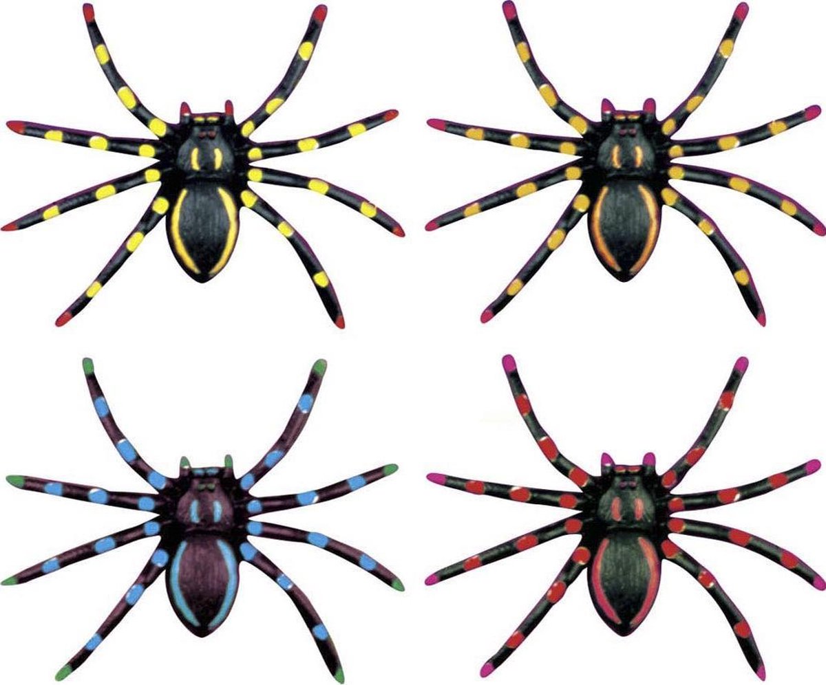 WIDMANN - Set van fluo spinnen voor Halloween
