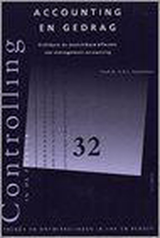 E.G.J. Vosselman - Accounting en gedrag / Controlling in de praktijk / 32