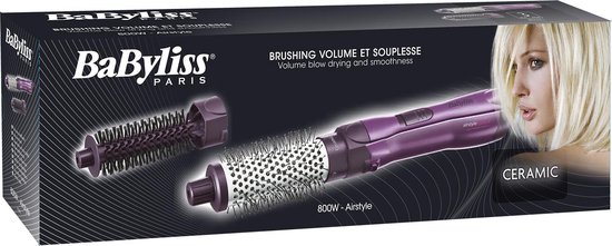 BaByliss AS81E Ceramic 800 Brosse sèche-cheveux bol