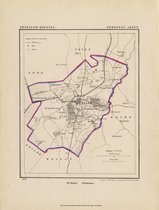 Historische kaart, plattegrond van gemeente Graauw en Langendijk in Zeeland uit 1867 door Kuyper van Kaartcadeau.com