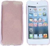 0.35mm Ultra Thin Matte Soft Back Skin Case Transparant Roze Pink voor Apple iPod Touch 6
