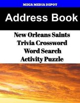 Address Book New Orleans Saints Trivia Crossword & WordSearch Activity Puzzle