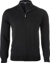 OLYMP modern fit vest wol - zwart met rits -  Maat: 3XL