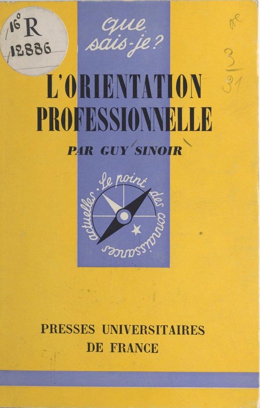 L'orientation professionnelle - cover