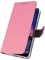 Booktype Telefoonhoesjes - Bookcase Hoesje - Wallet Case -  Geschikt voor XiaoMi Redmi Note 6 Pro - Roze