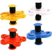 2 stuks assorti kleuren Fidget Jumping Flip Spinner - Bouncing Spinner.....(Nieuwe Trend)