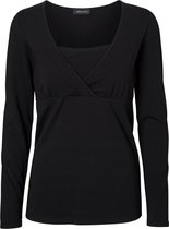 Mama Licious Blouse Long sleeved - Black - S