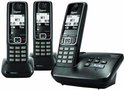 Gigaset A420A - Trio DECT telefoon met antwoordapparaat - Zwart