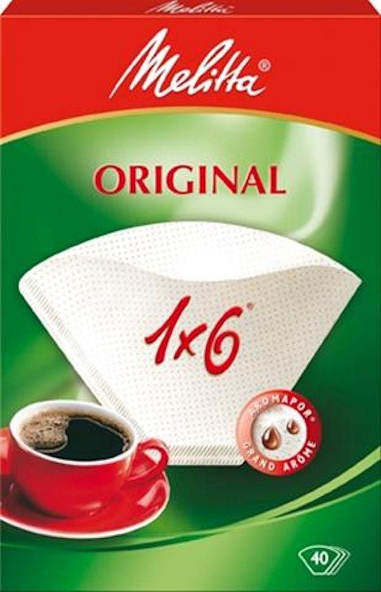 Melitta Filters Nr 6 40 Stuks Inhoud 8 Consumentenverpakkingen 3531